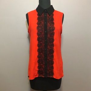 Cato Sleeveless Button Down Top